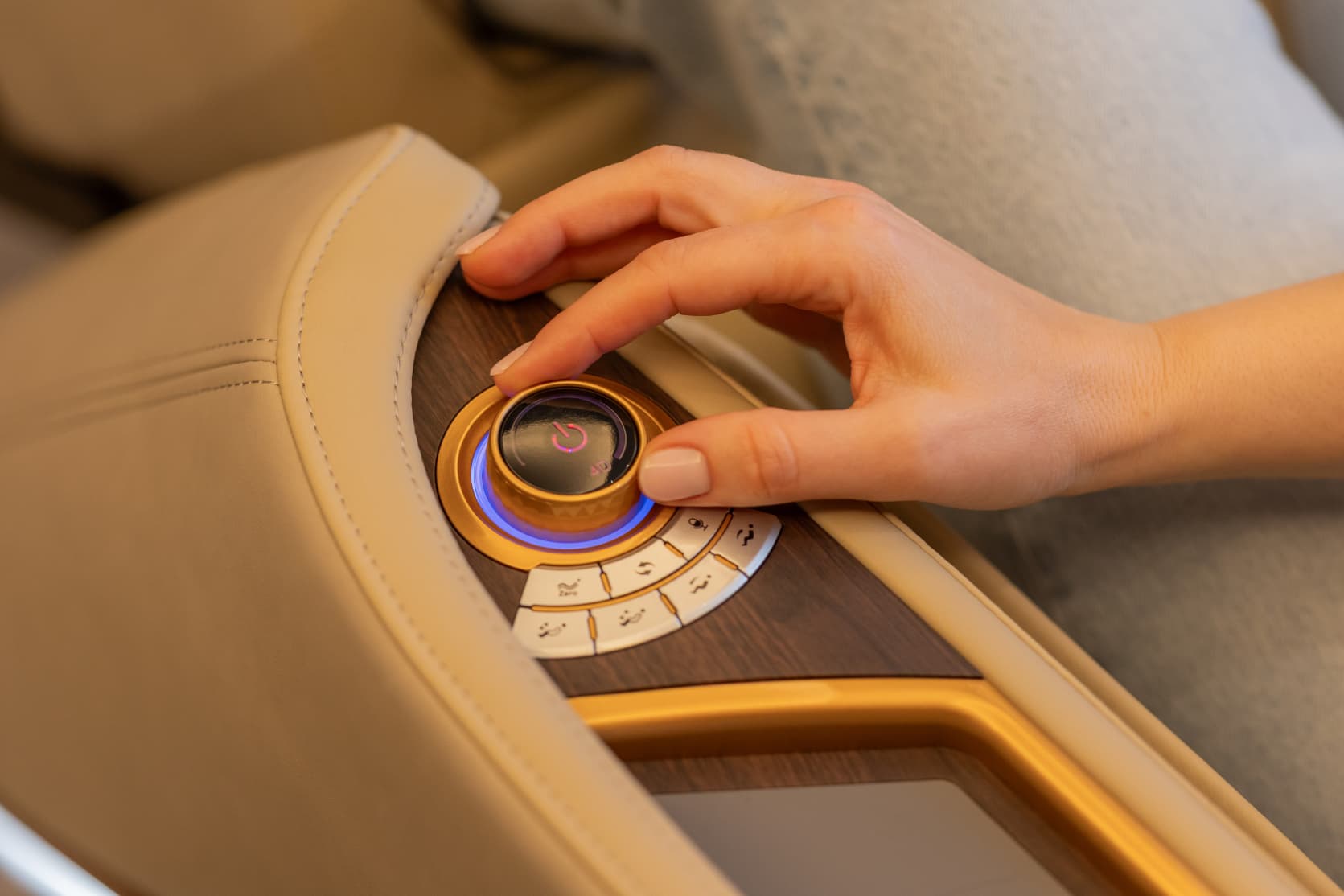 Intensity adjustments with the 4D joystick