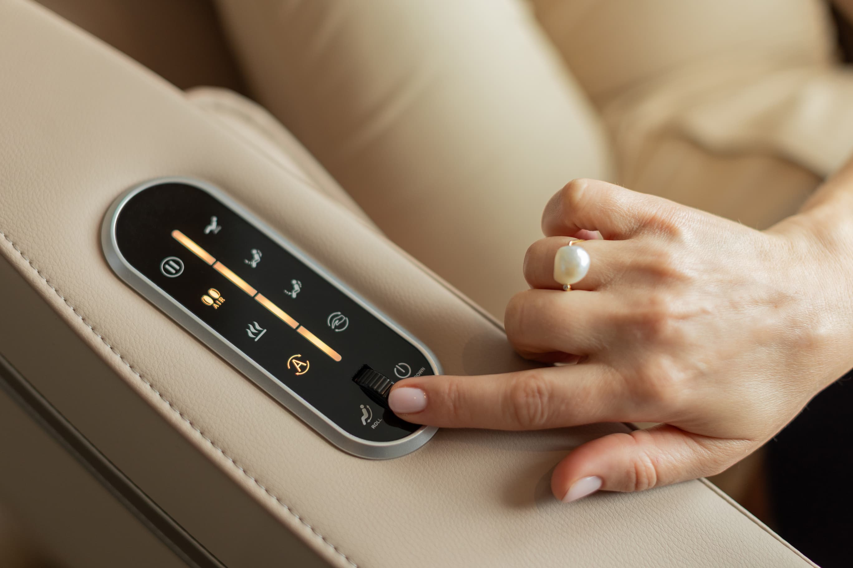 Quick Controls on the Left Armrest