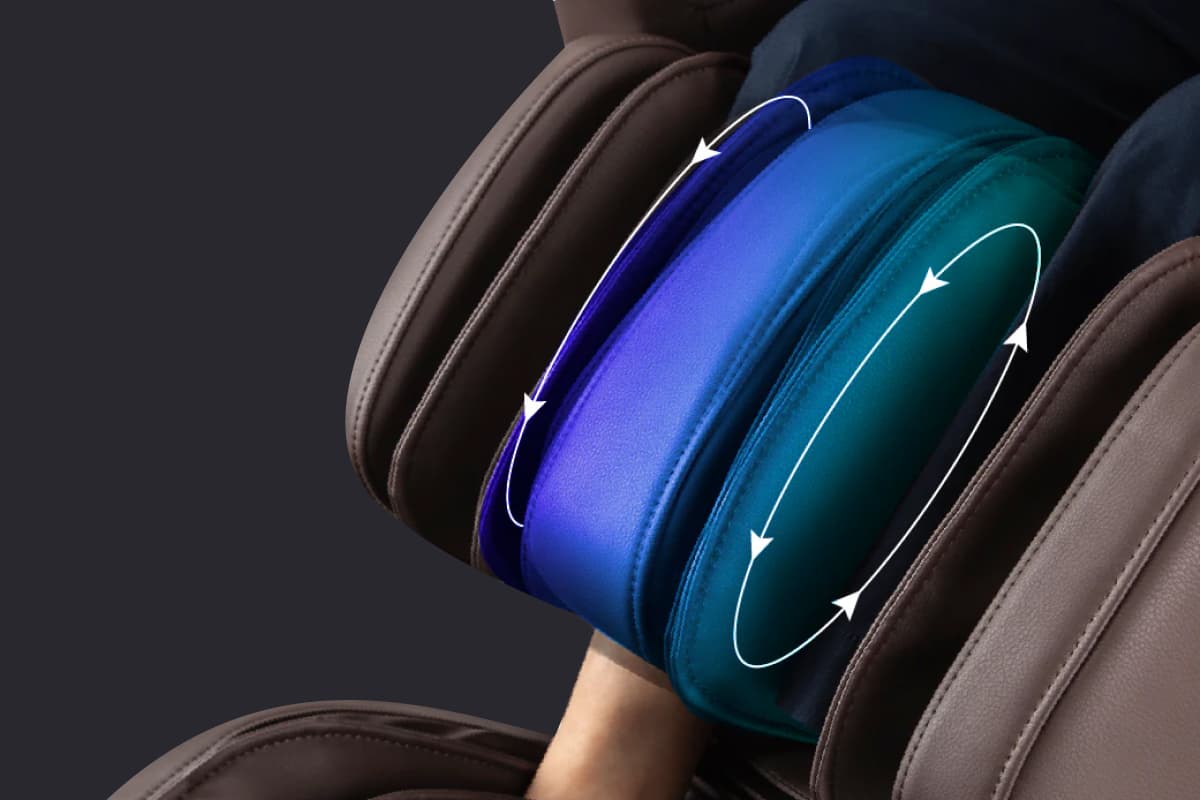 OPERA PLUS is equipped with a calf-kneading function.