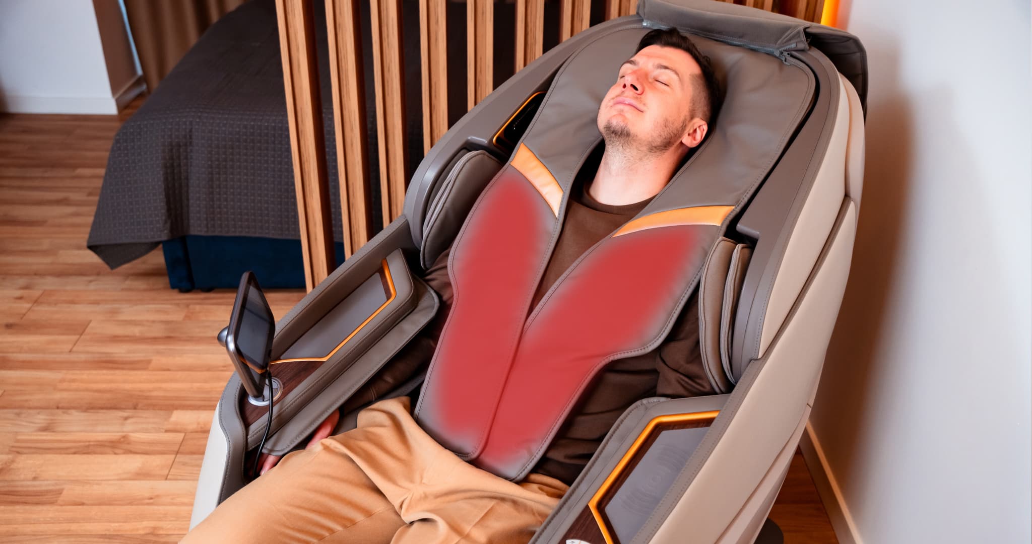 The heating shawl for back and chest 