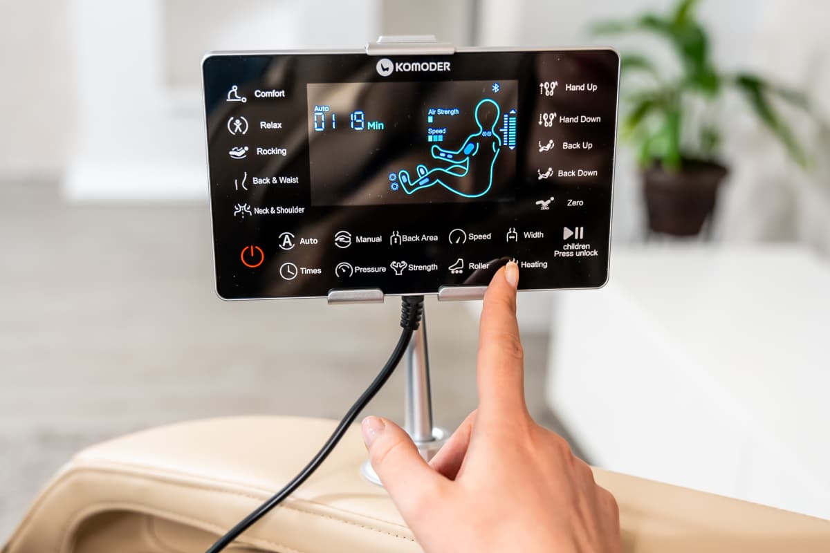 Tablet for Control and Quick-Access Buttons